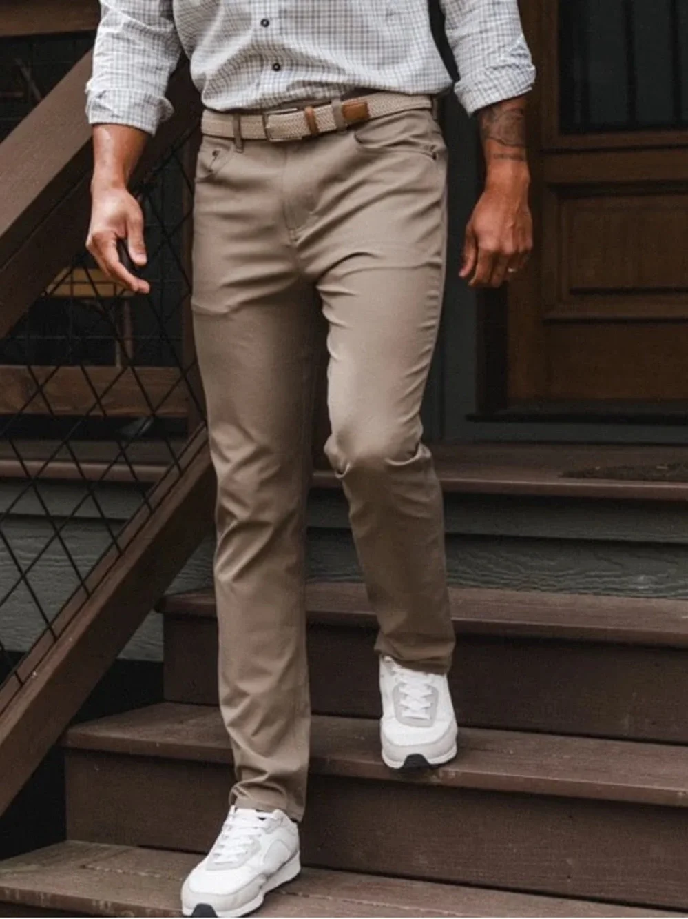 38x34 GenTeal Comfort Flex 5-Pocket Pants in Olive